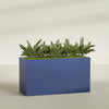 Brisbane Extra Large Long Rectangle Fiberglass Planter - 60 in x 24 in x 32 in - Matte Cobalt Blue - Matte Cobalt Blue,60 in x 24 in x 32 in