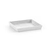 Small Square Saucer - 11 in x 11 in x 1.25 in - Pure White - Pure White,11 in x 11 in x 1.25 in