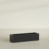 Cuba Large Long Rectangle Fiberglass Planter - 48 in x 14 in x 12 in - Matte Black - Matte Black,48 in x 14 in x 12 in