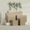 Brisbane Large Rectangle Fiberglass Planter - 36 in x 24 in x 32 in - Metallic Gold - Metallic Gold,36 in x 24 in x 32 in