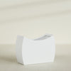 Seoul Extra Large Curved Abstract Fiberglass Planter - 48 in x 20 in x 36 in - Matte White - Matte White,48 in x 20 in x 36 in