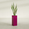 Perth Large Tall Rectangle Fiberglass Planter - 16 in x 16 in x 42 in - Gloss Eggplant - Gloss Eggplant,16 in x 16 in x 42 in