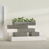 Antwerp Medium Low Rectangle Fiberglass Planter - 24 in x 24 in x 12 in - Matte Bronze - Matte Bronze,24 in x 24 in x 12 in