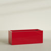 Granada Extra Large Long Rectangle Fiberglass Planter - 60 in x 24 in x 24 in - Gloss Red - Gloss Red,60 in x 24 in x 24 in