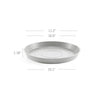 Small Round Saucer - 11.5 in x 11.5 in x 1.3 in - White Grey - White Grey,11.5 in x 11.5 in x 1.25 in