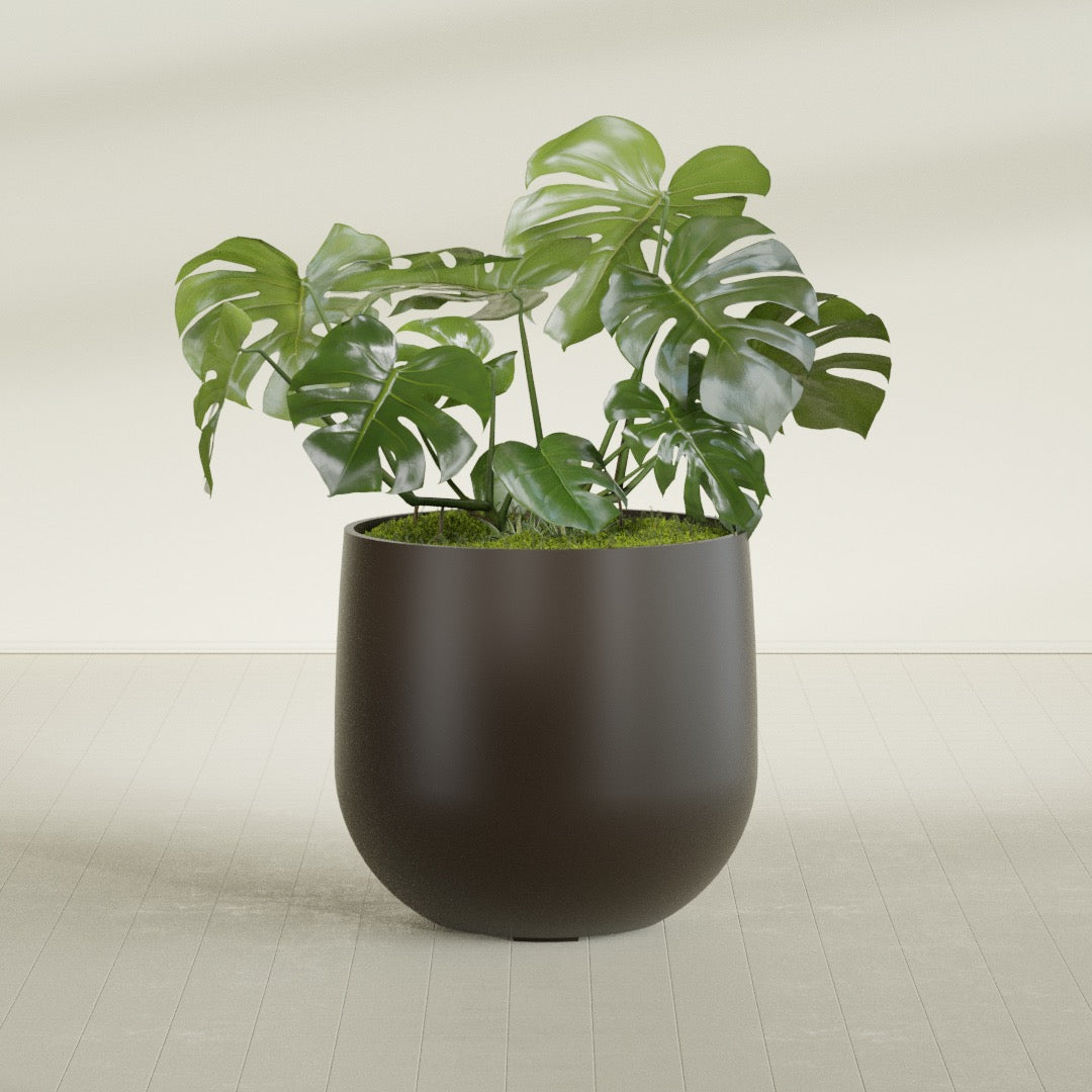 Westfield - 15in diam. x 14in - Matte Brown - Matte Brown,34 in diam. x 32 in H