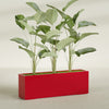 Tolga Extra Large Long Rectangle Fiberglass Planter - 72 in x 16 in x 24 in - Gloss Red - Gloss Red,72 in x 16 in x 24 in