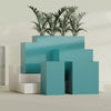 Darwin Extra Large Long Rectangle Fiberglass Planter - 60 in x 24 in x 42 in - Satin Sea Foam - Satin Sea Foam,60 in x 24 in x 42 in