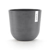 Oslo Small Round Planter - 9.8 in x 9.8 in x 8.5 in - Grey - Grey,9.75 in x 9.75 in x 8.5 in,Planter Only