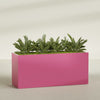 Brisbane Extra Large Long Rectangle Fiberglass Planter - 72 in x 24 in x 32 in - Gloss Pink Violet - Gloss Pink Violet,72 in x 24 in x 32 in