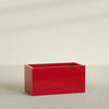 Granada Extra Large Long Rectangle Fiberglass Planter - 48 in x 24 in x 24 in - Gloss Red - Gloss Red,48 in x 24 in x 24 in