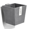 Manhattan Small Rectangle Wall Planter - 6 in x 6.75 in x 6 in - Grey - Grey,6 in x 6.75 in x 6 in