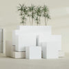 Brisbane Large Rectangle Fiberglass Planter - 24 in x 24 in x 32 in - Matte White - Matte White,24 in x 24 in x 32 in