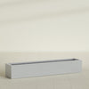 Cuba Extra Large Long Rectangle Fiberglass Planter - 72 in x 14 in x 12 in - Metallic Silver - Metallic Silver,72 in x 14 in x 12 in