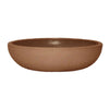 Curbside Table Top Bowl Plastic Planter - 16 in x 16 in x 4 in - Terracotta Brick - Terracotta Brick,16 in x 16 in x 4 in
