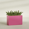 Brisbane Extra Large Long Rectangle Fiberglass Planter - 48 in x 24 in x 32 in - Gloss Pink Violet - Gloss Pink Violet,48 in x 24 in x 32 in