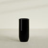 Saint Tropez Large Tall Round Fiberglass Planter - 20 in x 20 in x 43 in - Gloss Black - Gloss Black,20 in x 20 in x 43 in