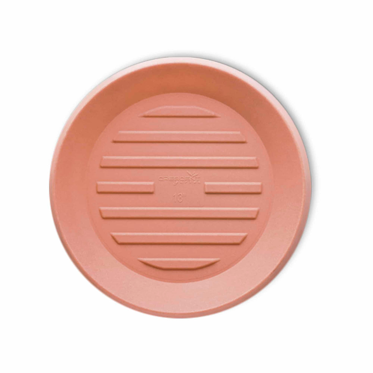 Round Universal Saucer - 18in OD, 13.3in ID - Weathered Terracotta - Weathered Terracotta,18" Ext. (13.3" Int.)