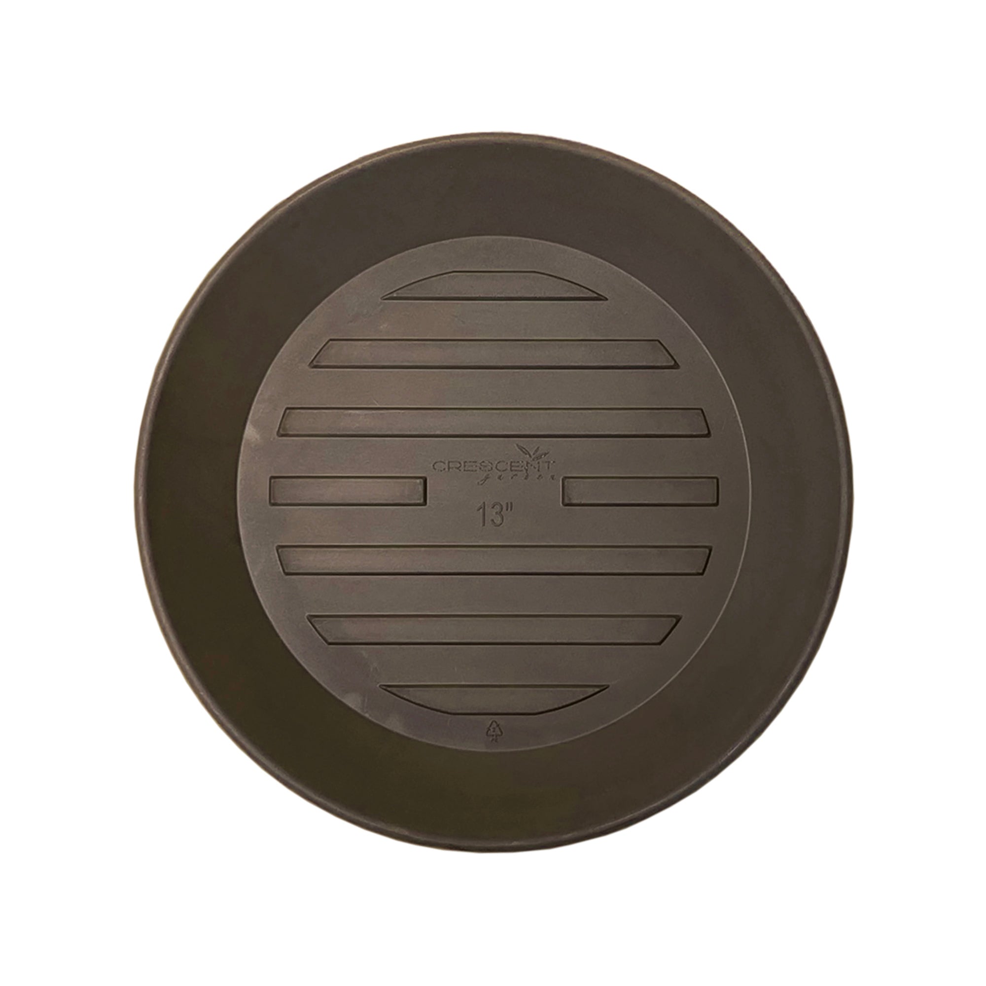 Round Saucer - 11in - Old Bronze - Old Bronze,11in