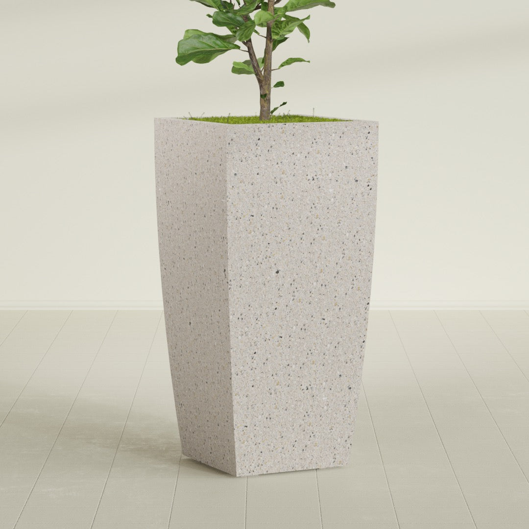 Tapered Column - 23in x 23in x 48in - StoneLight - Pearlstone - StoneLight - Pearlstone,23 in x 23 in x 48 in