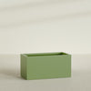 Granada Extra Large Long Rectangle Fiberglass Planter - 48 in x 24 in x 24 in - Satin Green - Satin Green,48 in x 24 in x 24 in