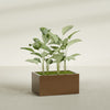 Torino Large Wide Rectangle Fiberglass Planter - 36 in x 24 in x 18 in - Metallic Bronze - Metallic Bronze,36 in x 24 in x 18 in