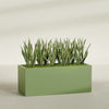 Granada Extra Large Long Rectangle Fiberglass Planter - 60 in x 24 in x 24 in - Satin Green - Satin Green,60 in x 24 in x 24 in