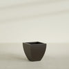 Lima Medium Tapered Square Fiberglass Planter - 20 in x 20 in x 20 in - Matte Brown - Matte Brown,20 in x 20 in x 20 in