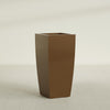 Toulan Large Tall Tapered Square Fiberglass Planter - 20 in x 20 in x 42 in - Metallic Bronze - Metallic Bronze,20 in x 20 in x 42 in