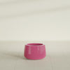 Short Hayden Small Round Fiberglass Planter - 12 in x 12 in x 7 in - Gloss Pink Violet - Gloss Pink Violet,12 in x 12 in x 7 in