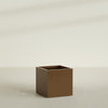 Montroy Large Cube Square Fiberglass Planter - 32 in x 32 in x 32 in - Metallic Bronze - Metallic Bronze,32 in x 32 in x 32 in
