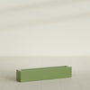 Salon Large Tall Rectangle Fiberglass Planter - 42 in x 8 in x 8 in - Satin Green - Satin Green,42 in x 8 in x 8 in