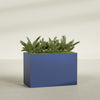 Brisbane Extra Large Long Rectangle Fiberglass Planter - 48 in x 24 in x 32 in - Matte Cobalt Blue - Matte Cobalt Blue,48 in x 24 in x 32 in