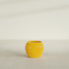 Fishbowl Small Round Fiberglass Planter - 16 in x 16 in x 14 in - Gloss Saffron - Gloss Saffron,16 in x 16 in x 14 in
