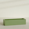 Torino Extra Large Wide Rectangle Fiberglass Planter - 72 in x 24 in x 18 in - Satin Green - Satin Green,72 in x 24 in x 18 in