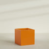 Montroy Extra Large Cube Square Fiberglass Planter - 48 in x 48 in x 48 in - Gloss Tangerine - Gloss Tangerine,48 in x 48 in x 48 in
