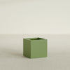 Montroy Medium Cube Square Fiberglass Planter - 20 in x 20 in x 20 in - Satin Green - Satin Green,20 in x 20 in x 20 in
