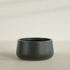 Short Hayden Medium Round Fiberglass Planter - 20 in x 20 in x 10 in - Matte Charcoal - Matte Charcoal,20 in x 20 in x 10 in