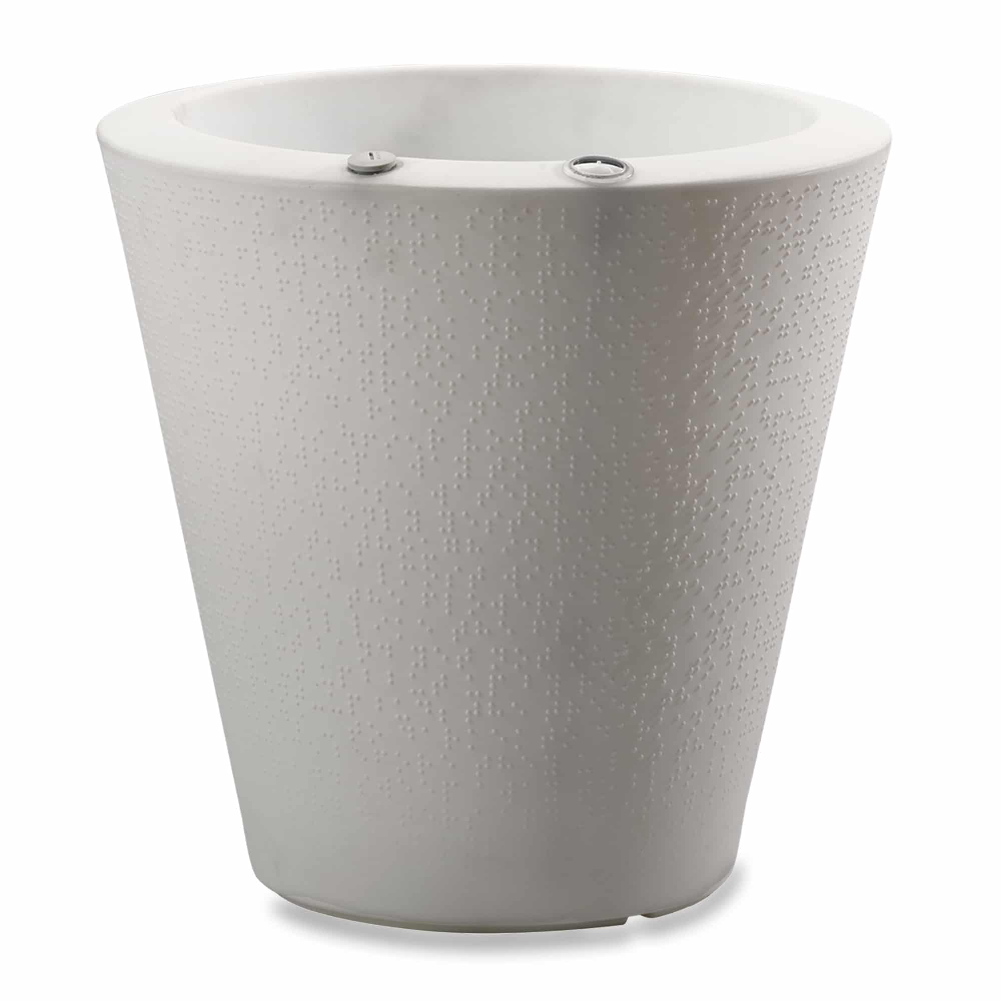 Dot with TruDrop™ Self-Watering - 20in diam. x 20in - Cloud White - Cloud White,20in diam. x 20in
