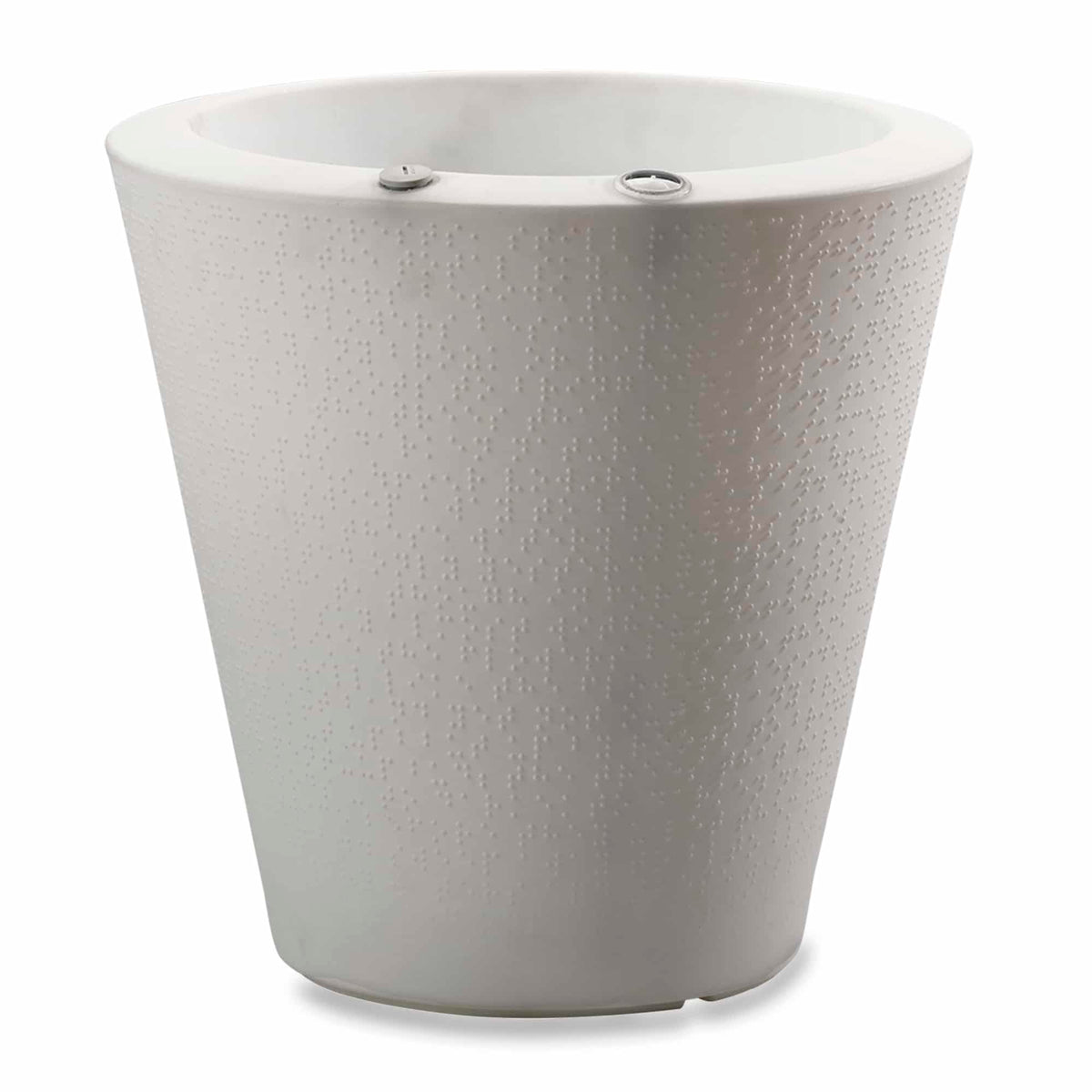 Dot with TruDrop™ Self-Watering - 16in diam. x 16in - Cloud White - Cloud White,16in diam. x 16in