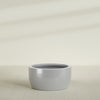 Casablanca Large Round Low Bowl Fiberglass Planter - 36 in x 36 in x 18 in - Metallic Silver - Metallic Silver,36 in x 36 in x 18 in