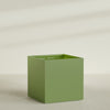 Montroy Extra Large Cube Square Fiberglass Planter - 60 in x 60 in x 60 in - Satin Green - Satin Green,60 in x 60 in x 60 in