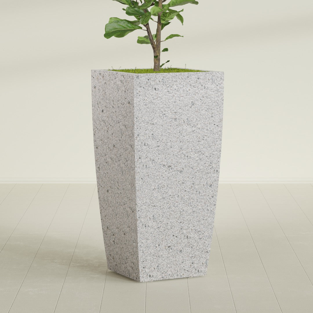 Tapered Column - 23in x 23in x 48in - StoneLight - Greystone - StoneLight - Greystone,23 in x 23 in x 48 in