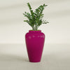 Bara Jar Large Round Fiberglass Planter - 20 in x 20 in x 31 in - Gloss Eggplant - Gloss Eggplant,20 in x 20 in x 32 in