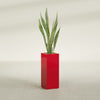 Perth Large Tall Rectangle Fiberglass Planter - 16 in x 16 in x 42 in - Gloss Red - Gloss Red,16 in x 16 in x 42 in