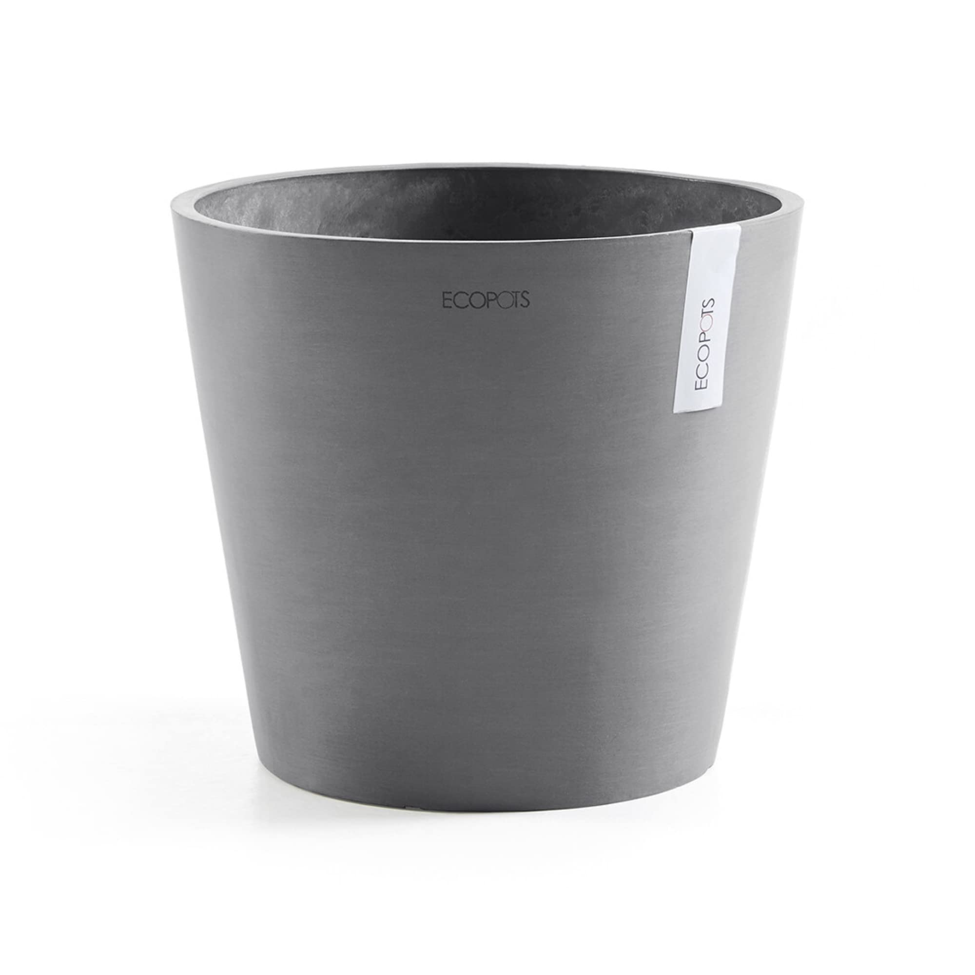 Amsterdam Small Round Planter - 15.8 in x 15.8 in x 13.8 in - Grey - Grey,15.75 in x 15.75 in x 13.75 in,Planter Only