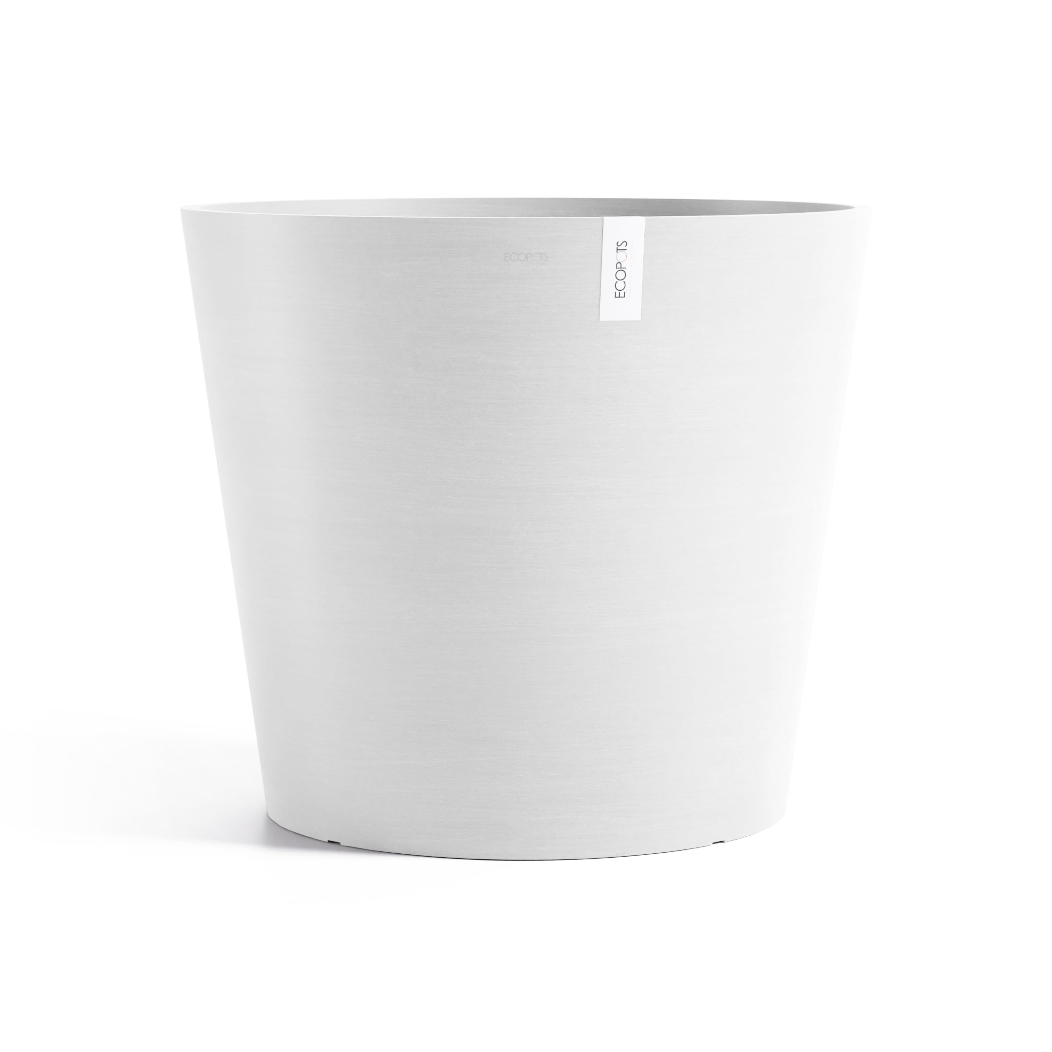 Amsterdam Medium Round Planter - 27.5 in x 27.5 in x 24 in - Pure White - Pure White,27.5 in x 27.5 in x 24 in,Planter Only