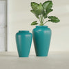 Bara Jar Large Round Fiberglass Planter - 20 in x 20 in x 31 in - Satin Sea Foam - Satin Sea Foam,20 in x 20 in x 32 in