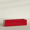 Torino Extra Large Wide Rectangle Fiberglass Planter - 72 in x 24 in x 18 in - Gloss Red - Gloss Red,72 in x 24 in x 18 in