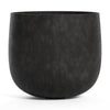 COSAPOTS Mondo Round Fiberglass Planter – Lightweight Indoor/Outdoor Plant Pot, Frost & Weather Resistant, Handmade Modern Decorative Planter – 10.8" X 10.8" X 9.6" – Carbon Stone - Carbon Stone,10.8 in diam. x 9.6 in